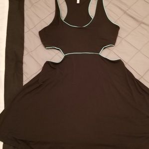 Victoria's Secret Racerback Cutout Black Dress